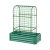 2-in-1 Raised Garden Bed with Arched Trellis, 4x2 ft