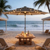 9.7 ft Solar LED Patio Umbrella (Base Not Included)