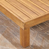 5-Piece Acacia Wood Outdoor L-Shaped Sofa Set with Ottoman