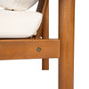 Acacia Wood Mid-Century Outdoor Lounge Chair