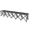 Six-Seat Folding Outdoor Bench with Carry Bag