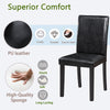 Solid Wood Dining Chair, Set of 4 — Black