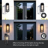 18-Inch Satin Black Outdoor Wall Lantern