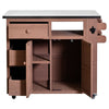 Extendable Outdoor Kitchen Island — Solid Wood