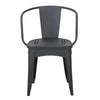 LOURDES 3-Piece Iron Bistro Set – Black Patio Table & 2 Chairs