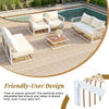 Modern Metal Patio Sectional — 7 Piece