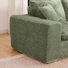 Modern Boucle L-Shaped Sectional Sofa with Two Moveable Ottomans,