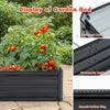 Galvanized Raised Garden Beds Outdoor // 8×4×1 Ft Planter Raised Beds