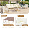 Modern Metal Patio Sectional — 7 Piece