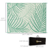 Reversible 9×12 Outdoor Rug with Carry Bag