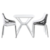 Bird's Nest Lounge Chair, White — Set of 4
