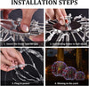 Set of 3 Outdoor Christmas Light Balls