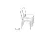 Set of 4 Stackable Commercial-Grade Patio Dining Chairs