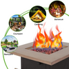 28in Propane Gas Fire Pit Table, 48,000 BTU Outdoor Patio Firetable