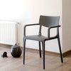 Commercial Grade Stacking Patio Dining Chairs, Set of 4