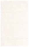 White Shaggy High-Pile Area Rug