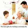 37-Inch Gold Metal Wind Chimes with Deep Tone, Outdoor Zen Decor