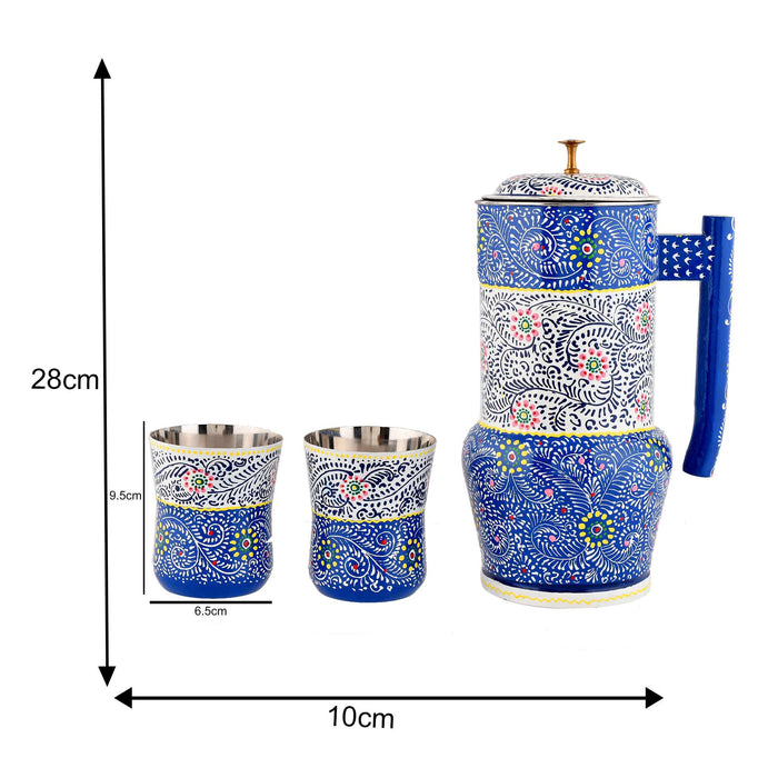 Two glass tumblers