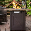 28in Propane Gas Fire Pit Table, 48,000 BTU Outdoor Patio Firetable