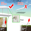 White Party Tent 3 x 9m Five-Sided Waterproof Gazebo