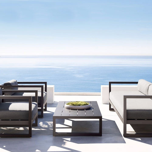 LuneluX Garden Outdoor Sofa Set with Coffee and Side Tables