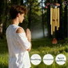 37-Inch Gold Metal Wind Chimes with Deep Tone, Outdoor Zen Decor