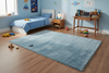 Blue Shaggy High-Pile Area Rug