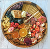 Round Acacia Wood Serving Tray — 15"
