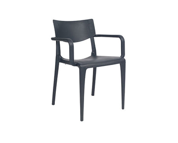 Commercial Grade Stacking Patio Dining Chairs, Set of 4