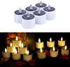Solar Flameless Candle Set — Waterproof Outdoor, 6 Pieces