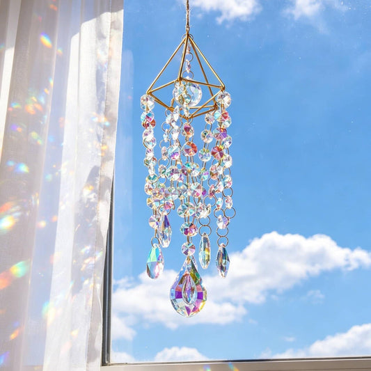Crystal Prism Suncatcher Window Hanging