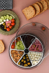 Rotating Serving Tray — 6 Compartments