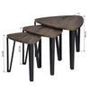 3-Piece Nesting Triangle End & Coffee Table Set