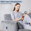 83-Inch Convertible Pull-Out Sofa Bed with USB Charging