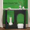 Arched Black Console Table, 39-Inch Entryway & Sofa Table