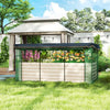 Galvanized Steel Raised Planter Box with Crop Cage