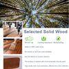52" Wood Blade Outdoor Ceiling Fan with Light & Remote