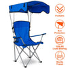Foldable Beach Canopy Chair with Cup Holder