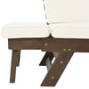 Adjustable Wood Daybed Sofa — Beige