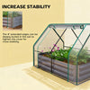 2-in-1 Raised Planter with Roll-Up Greenhouse Cover