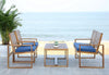 4-Piece Patio Conversation Set with Acacia Wood Coffee Table