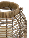 Rattan Decorative Lantern with LED Candle, 8.7 × 11.8 in