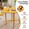 Folding Round-Corner Drop-Leaf Dining Table, Seats 2-4