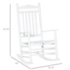 Traditional High-Back Rocking Chair