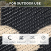 Reversible Polypropylene Outdoor Rug Folding