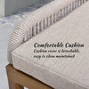 Counter-Height Rattan Bar Stools, Set of 4