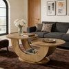Two-Tier Round Accent Table with Open Storage Base