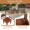 Eucalyptus & Rattan Patio Set — 3 Pc