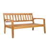 2-Piece Outdoor Teak-Toned Acacia Conversation Set