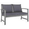 5-Piece Solid Acacia Wood Garden Lounge Set, Gray Wash